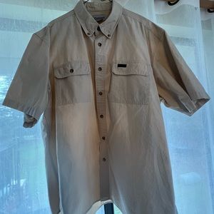 Carhartt tan short sleeve men’s shirt XL